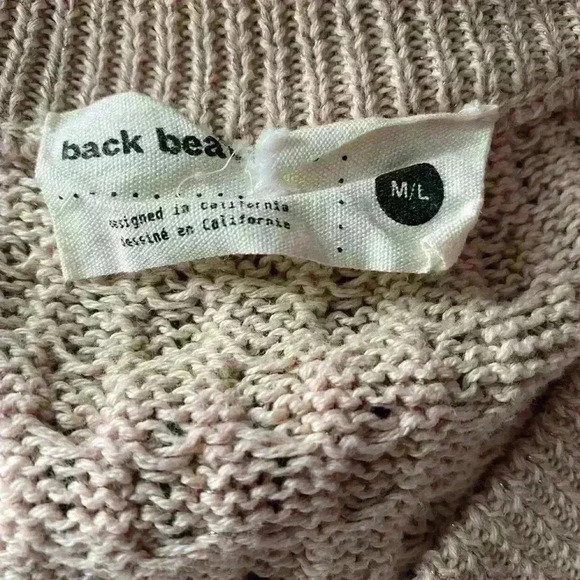 Back Beat Co. Fisherman Rose Gold
Metallic thread cotton Sweater Dress Size ML - Picture 12 of 12